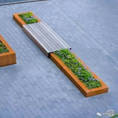耐候钢树池生锈 耐候钢板种植池锈板加工处理