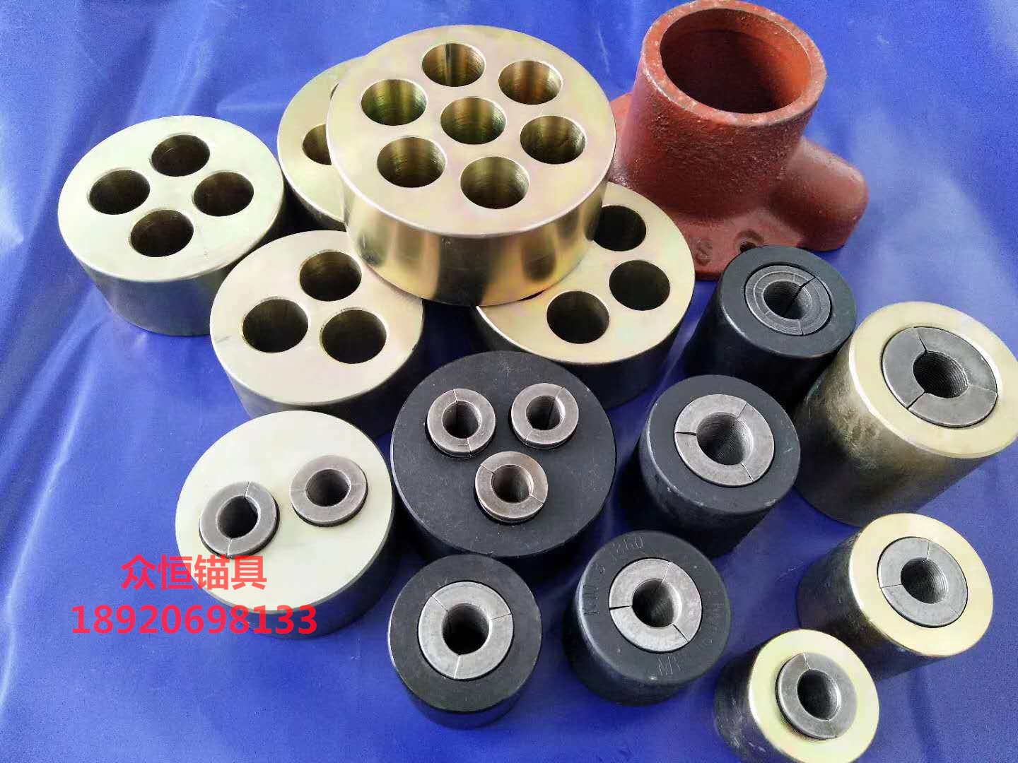 众恒锚具厂家直销YJM15-2锚具二件套预应力锚具