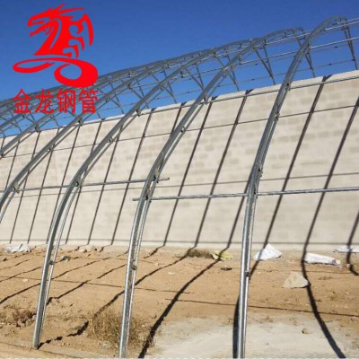 椭圆管大棚设计预算-金龙钢管-30*75镀锌椭圆管暖棚骨架