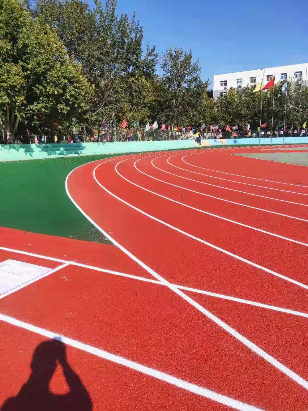 塑胶跑道生产厂家  硅PU球场 EPDM篮球场 人造草坪