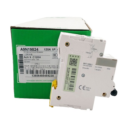 现货正规施耐德C120H断路器1PC曲线,125A
