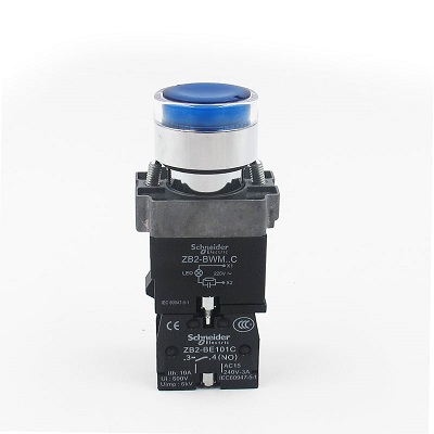 施耐德按钮开关AC220带灯按钮开关XB2BW36M1C
