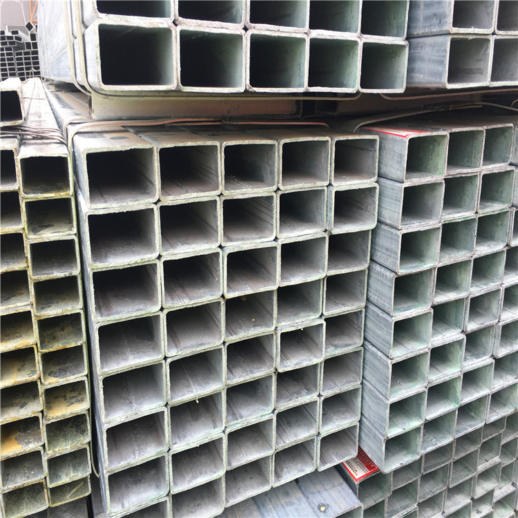 镀锌方管 建筑装饰用管 高频焊接镀锌方管 钢结构方通
