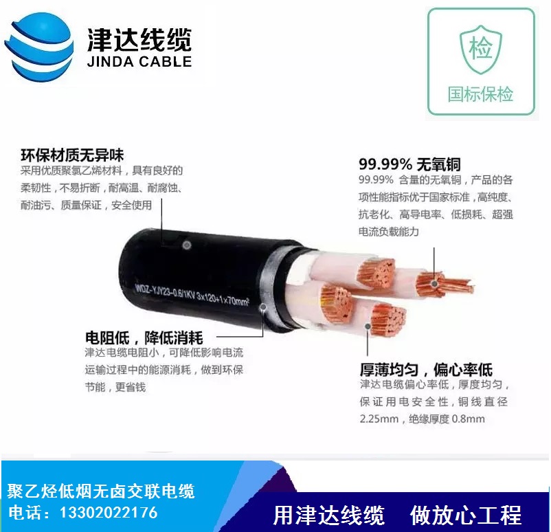 津达线缆图片wdzyjy23-3x120+1x70