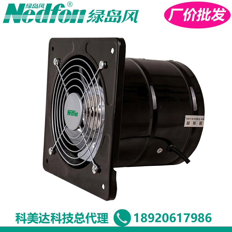绿岛风方形壁式高速排风机-外转子高速风机-厂价直销