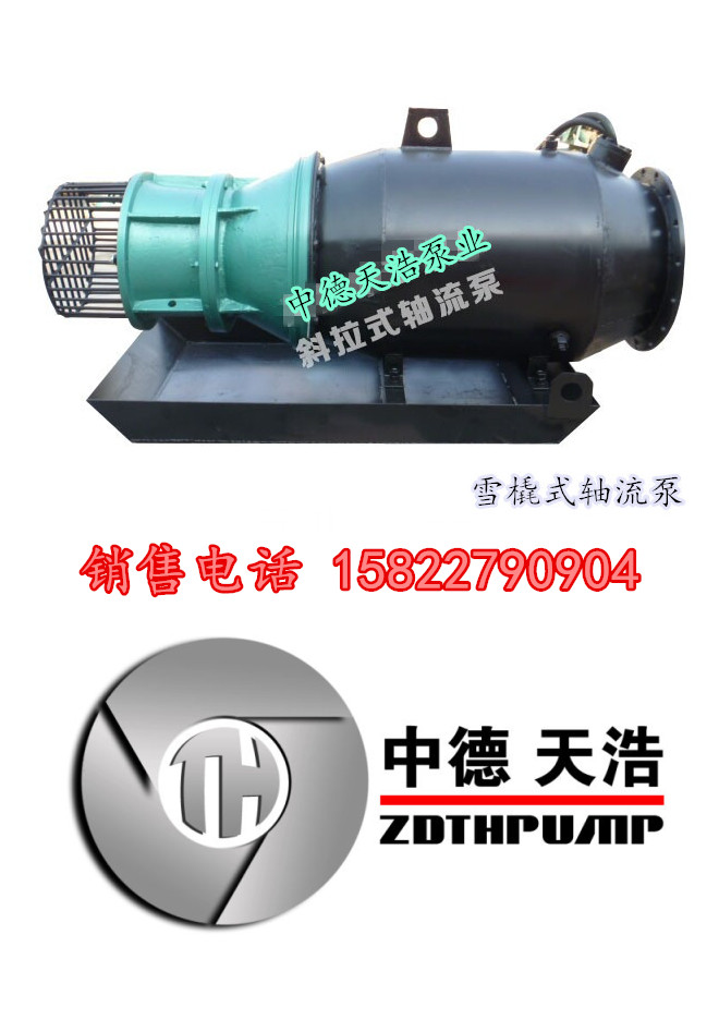 卧式潜水轴流泵选型安装天津轴流泵品牌厂家中德天浩泵业