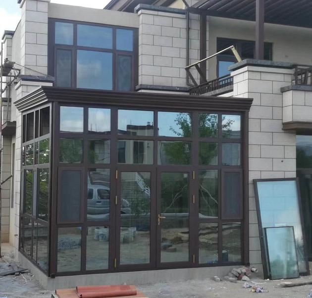 维盾系列 断桥铝门窗 封阳台铝合金隔音窗户 窗纱一体落地窗