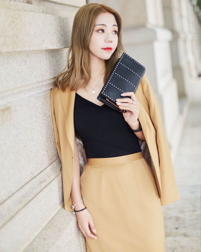 女西服订做天津女西装定制 黄色西服香槟色西服  面试正装天津