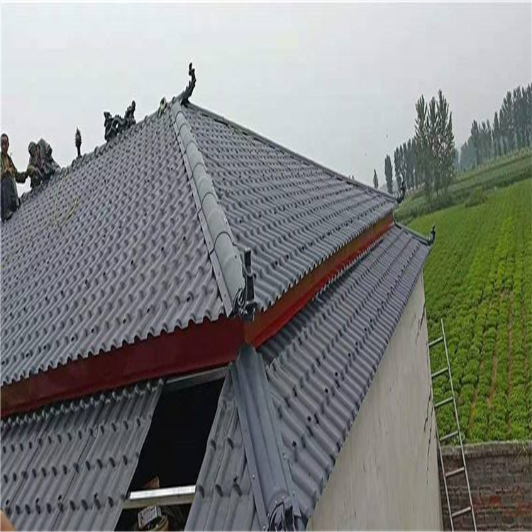 立兴  北京 密云区合成树脂瓦  仿古一体瓦  树脂瓦配件